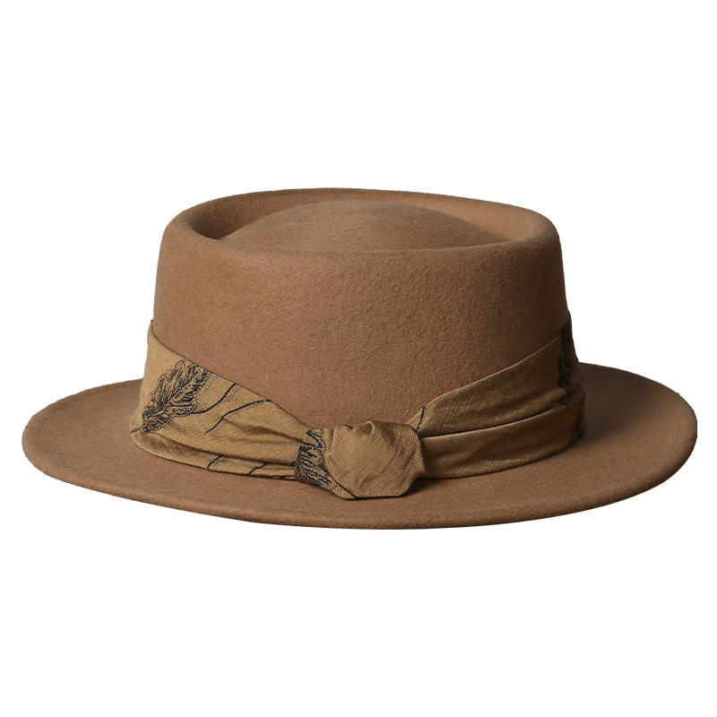 2025复古头巾黑色毛呢帽子男女爵士礼帽女英伦春秋冬季遮阳,淘宝优惠券,粉丝福利购,淘宝优惠卷