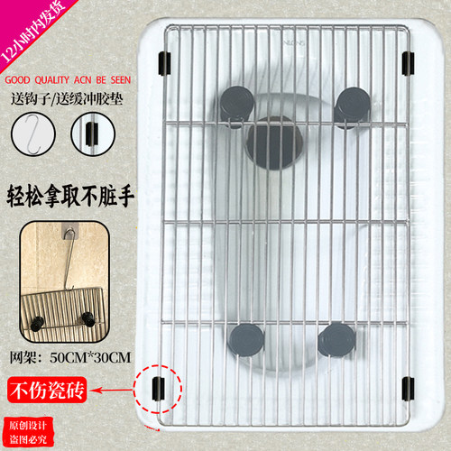 蹲坑狗厕所不锈钢网架定点便盆大中小型犬宠物狗狗专用上厕所尿盆 - 图2