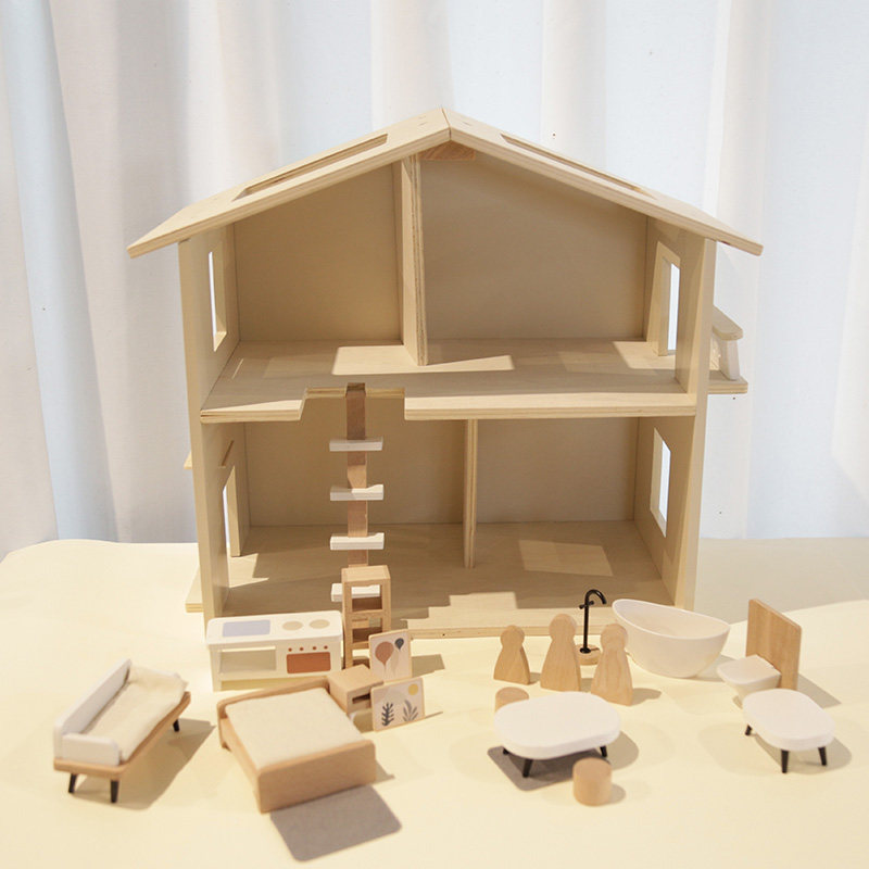 儿童过家家玩具女孩别墅大型娃娃屋DIY益智仿真木制礼物生日男XY - 图0
