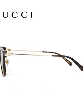 Gucci古驰墨镜新款复古织带圆框