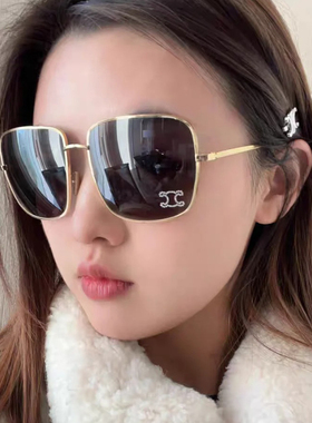金属大方框凯旋门墨镜CELINE