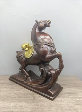 纯铜马到成功创意马摆件办公室酒柜装饰品开业礼物乔迁新居礼品