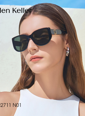 海伦凯勒太阳镜女潮流猫眼墨镜防紫外线男H2711