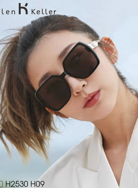 海伦凯勒墨镜女修颜百搭优雅大框