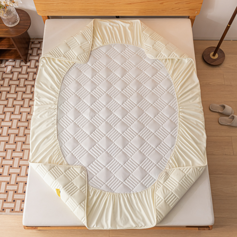 A类加厚夹棉床笠单件2023新款360度全包床罩床垫保护罩防尘床单套