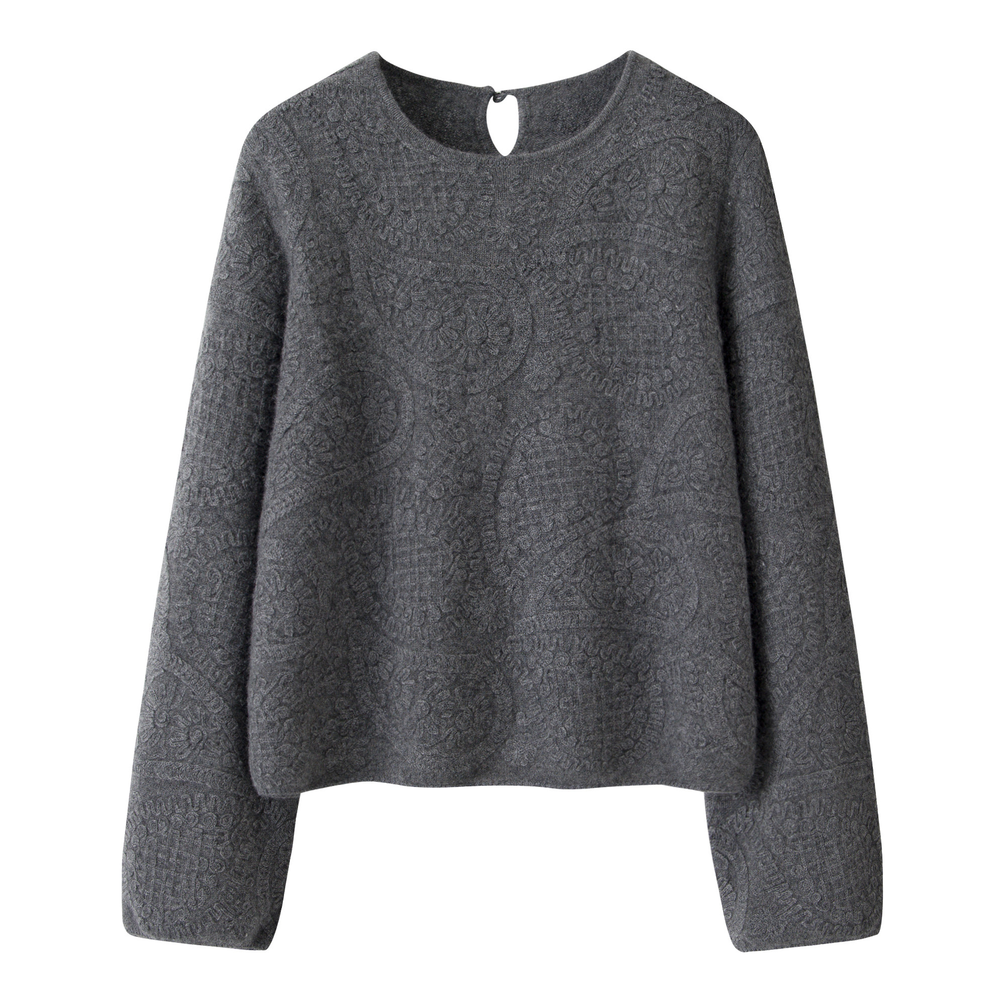 穿起来真洋气~100山羊绒短款装饰女毛衣秋冬季新款纯色针织衫显瘦,淘宝优惠券,粉丝福利购,淘宝优惠卷