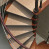 Solid color simple self-priming self-sticking non-slip washable stair mat