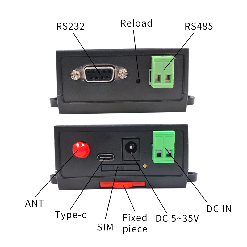 工业级联网4G LTE DTU RS485/232双向透传TCP/UDP/HTTP/MQTT协议-图1