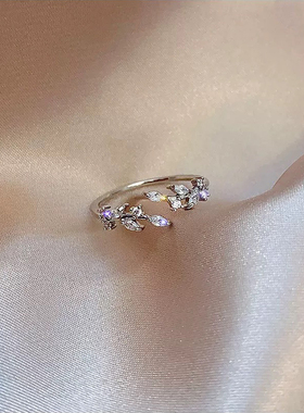 南瓜先生超闪锆石麦穗戒指