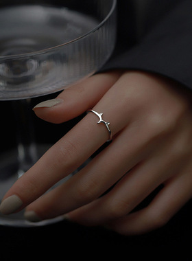 时尚个性小狐狸戒指女
