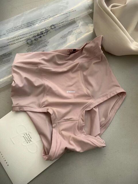 METWO 4-pack Lycra cotton inners Huajia high-waist underwear high-elastic women's underwear briefs bottoms shorts