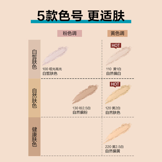 Maybelline FITME Small Square Makeup Powder Oil Control Concealer Portable Gift O