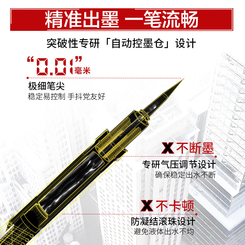 辣目洋子美宝莲纽约开挂笔眼线液笔 美宝莲眼线