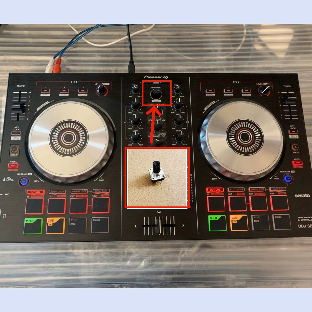 原装先锋CDJ900nexus DDJ-SB SZ WEGO3打碟选曲电位器旋钮DSX1082 - 图1