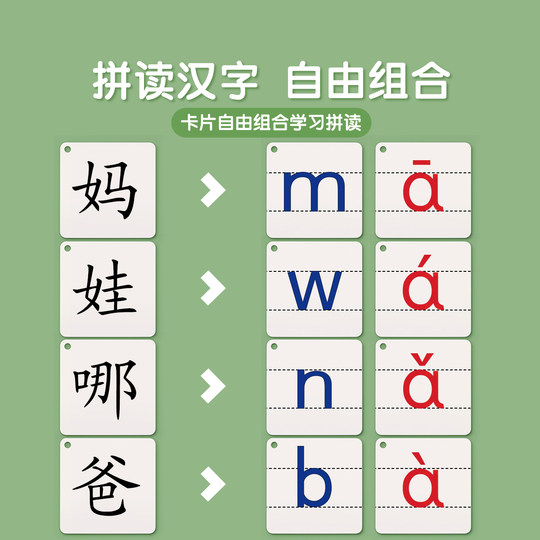 Pinyin card synchronization first grade