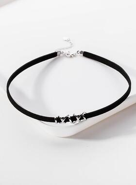 黑色choker项链女配饰2025新爆款