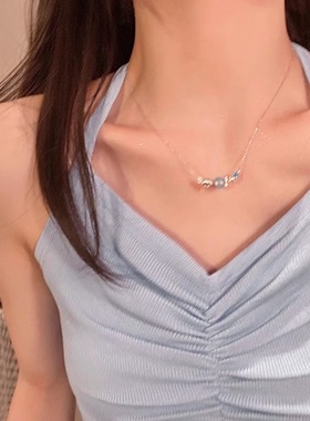 海洋记忆蓝色多巴胺项链女款