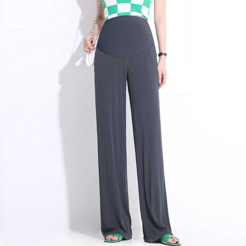 孕伊尚夏季外穿春夏款直筒孕妇裤子 孕伊尚孕妇阔腿裤