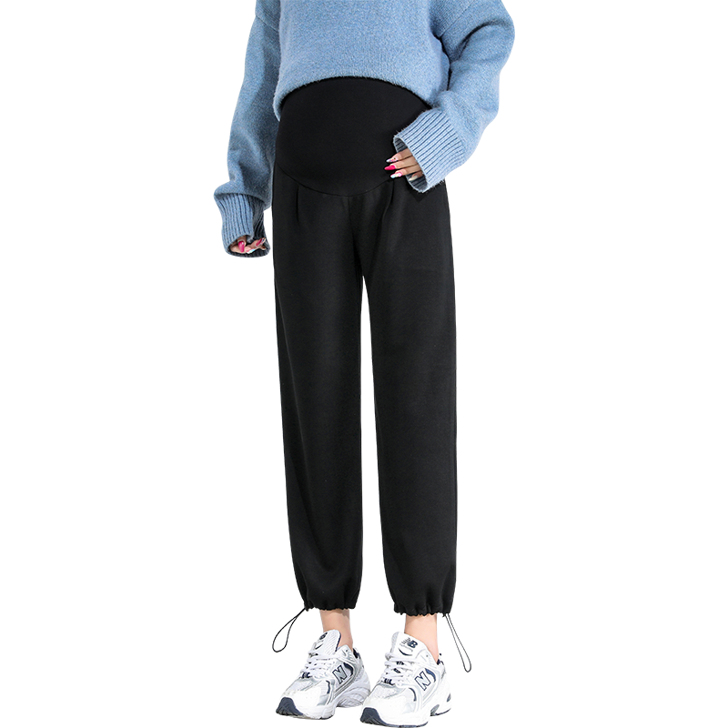 春秋款外穿时尚潮妈宽松孕妇裤子 孕伊尚孕妇阔腿裤