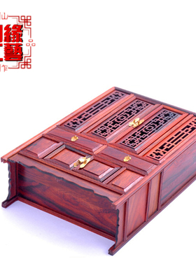 雕刻摆件书架仿古风家具模型