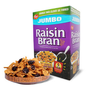 加拿大进口post宝氏提子干水果麦片纯燕麦营养早餐冲饮代餐1.42kg