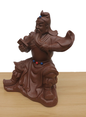 文武紫砂茶壶名家风关羽特大摆件