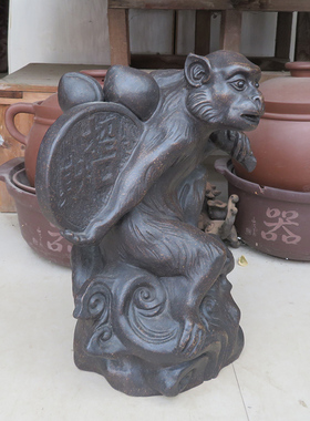 灵猴献桃祝福福寿招财进宝生肖