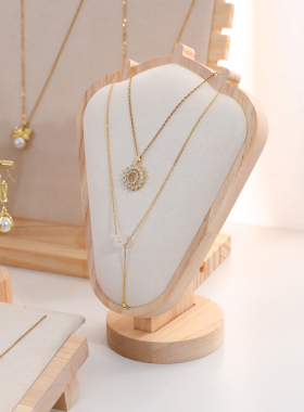 原木项链展示架人像模特吊坠陈列