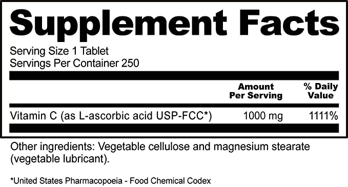 美国代购NutriBiotic - Vitamin C 1000 Mg, 250 Count Tablets | - 图0