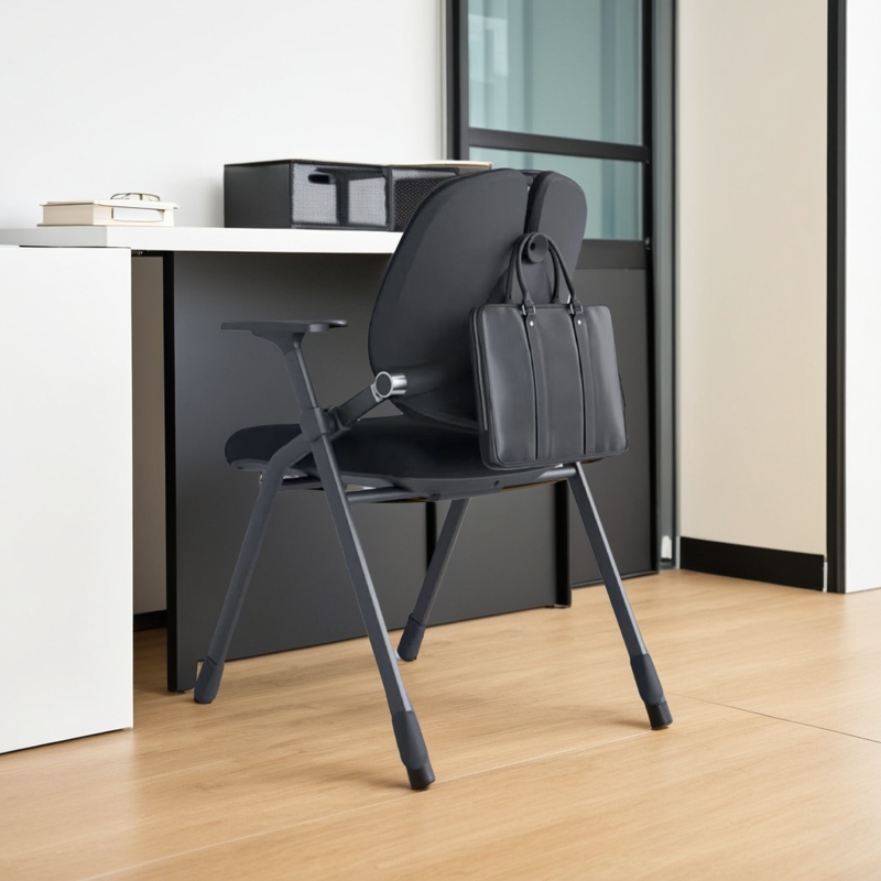 人体工学椅家用舒适久坐护腰学生学习椅折叠椅中学折叠培训椅子 - 图2