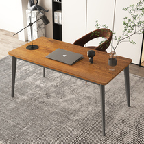 Simple Computer Desk Desk Steel Wood Desk Brief Modern Double Economy Type Desktop Table Home Writing Desk