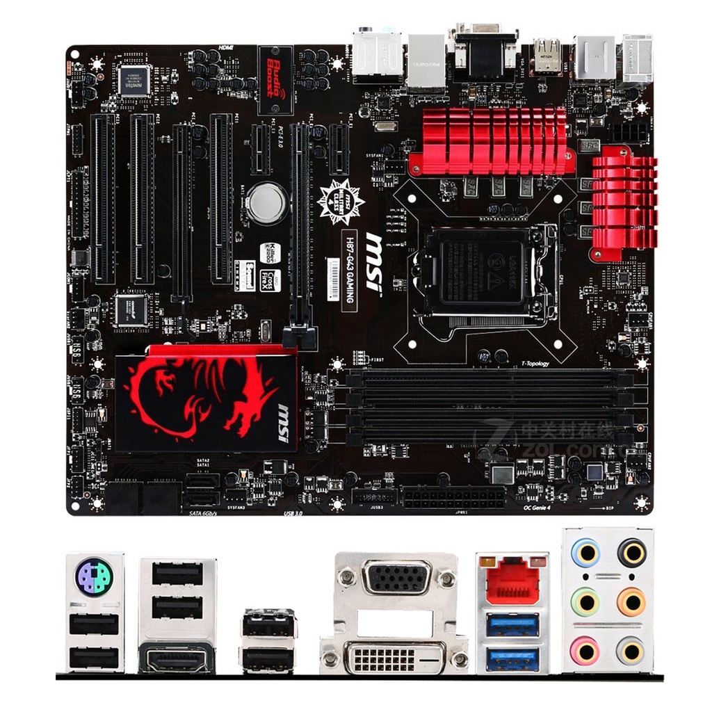 MSI/微星 Z87-G43 GAMING H87 B85 G45 台式机DDR3 1150 游戏超频 - 图2