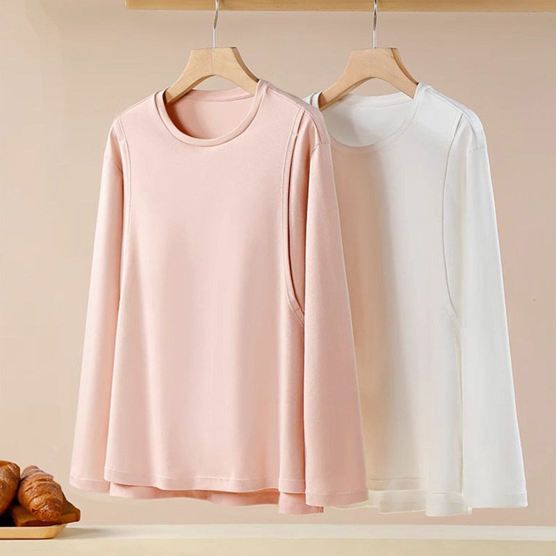哺乳上衣t恤秋衣孕妇装纯棉外出产后喂奶秋冬款月子服家居服套装,淘宝优惠券,粉丝福利购,淘宝优惠卷