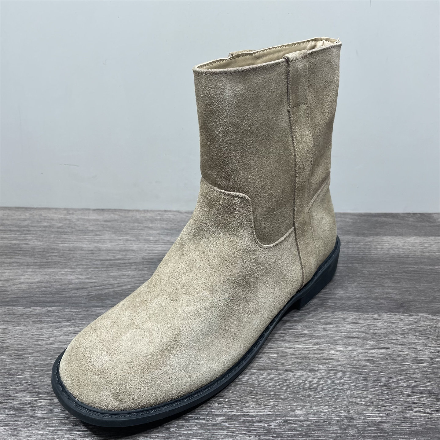 断码处理真皮低跟短靴女春秋单靴爆款百搭套筒切尔西靴复古瘦瘦靴,淘宝优惠券,粉丝福利购,淘宝优惠卷