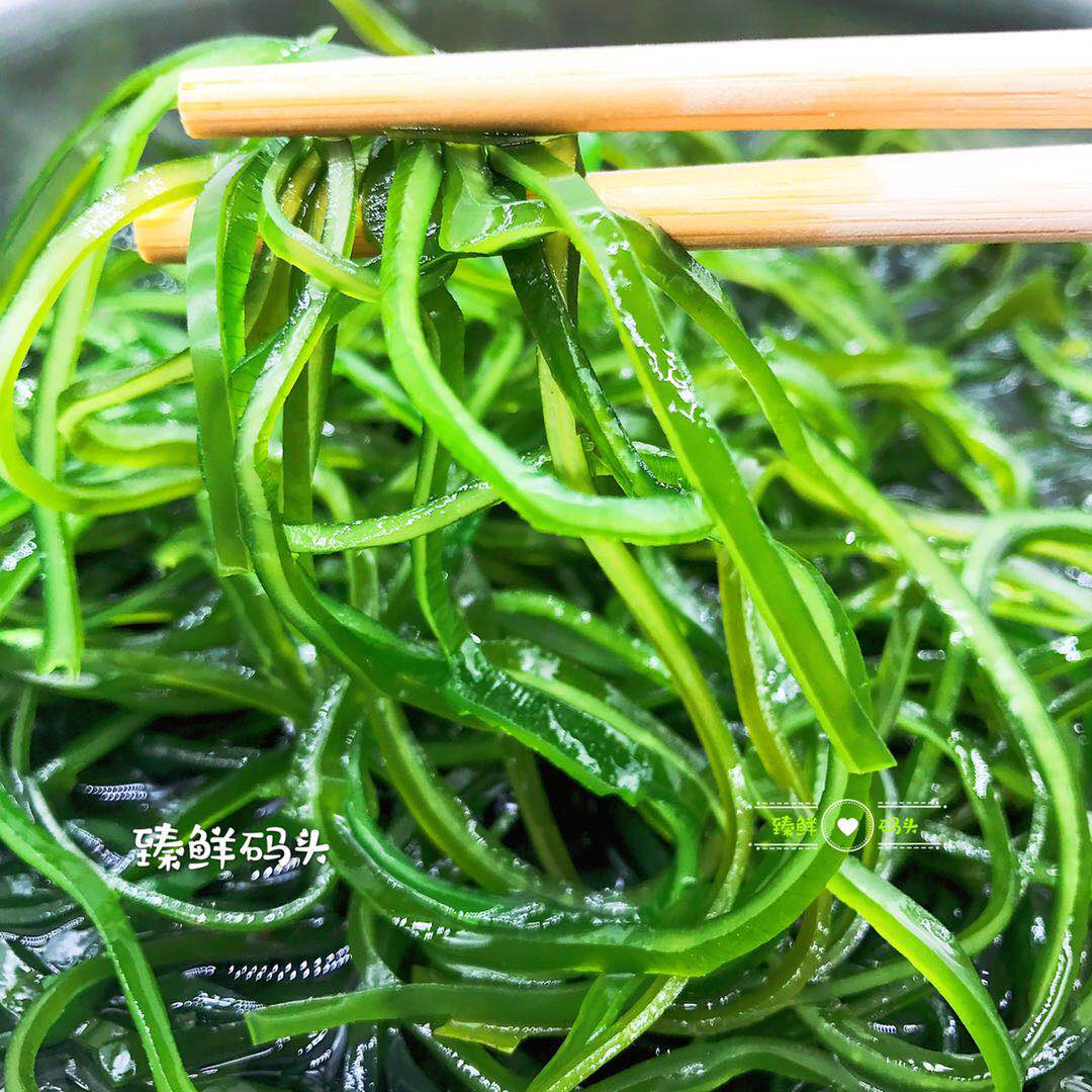 竹岛烘干压缩海带丝无沙淡干高泡发海洋蔬菜大连特产22g*10袋包邮_虎窝淘