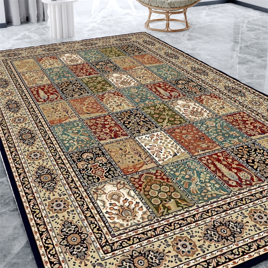 北欧复古地毯客厅地垫卧室床边榻榻米土耳其波斯毯大面积满铺定制