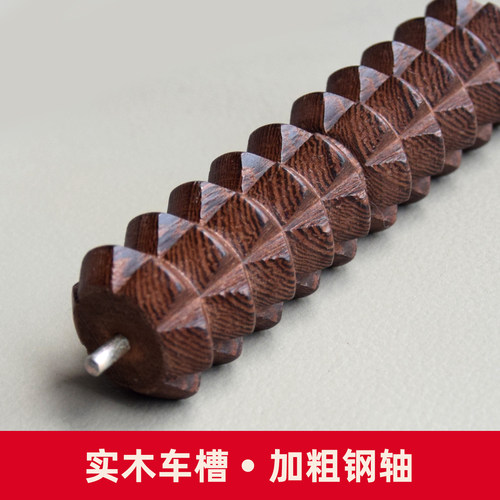 鸡翅木脚底按摩器高端实木足疗按摩按脚神器搓脚家用足底按摩滚轮 - 图3