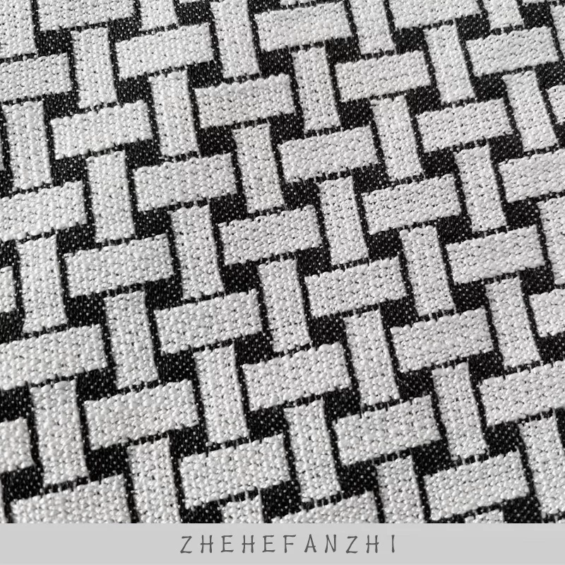 Modern villa, woven sofa, pillow, print