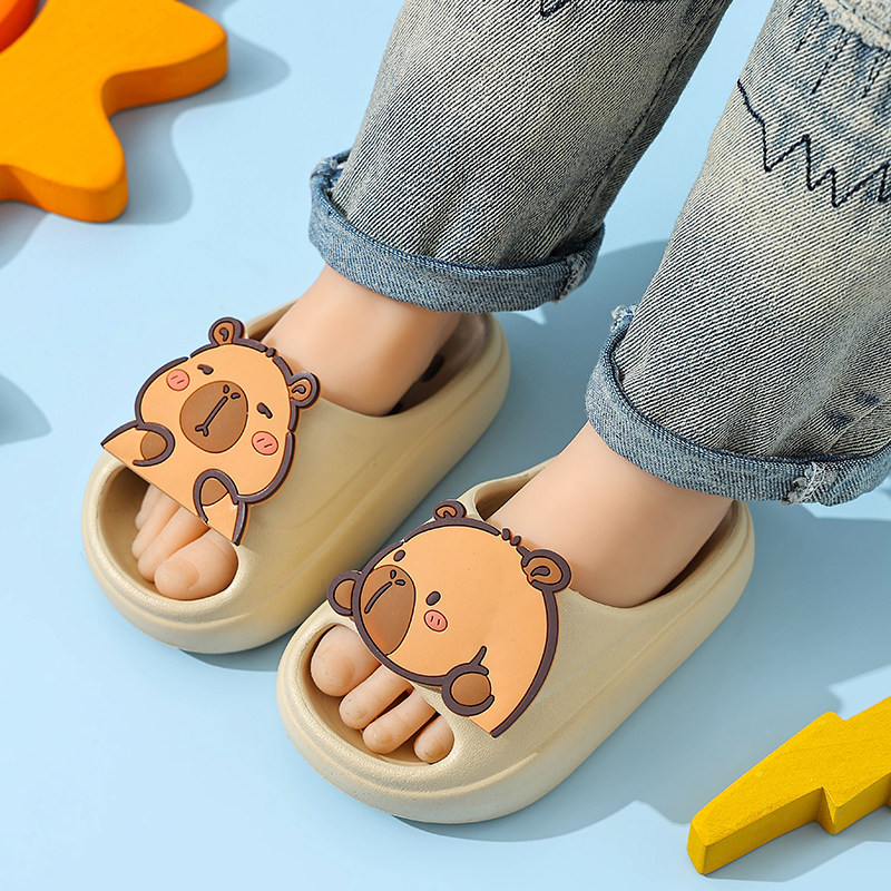 卡皮巴拉儿童浴室拖鞋男童室内居家防滑漏水宝宝洗澡凉拖女孩四季,淘宝优惠券,粉丝福利购,淘宝优惠卷