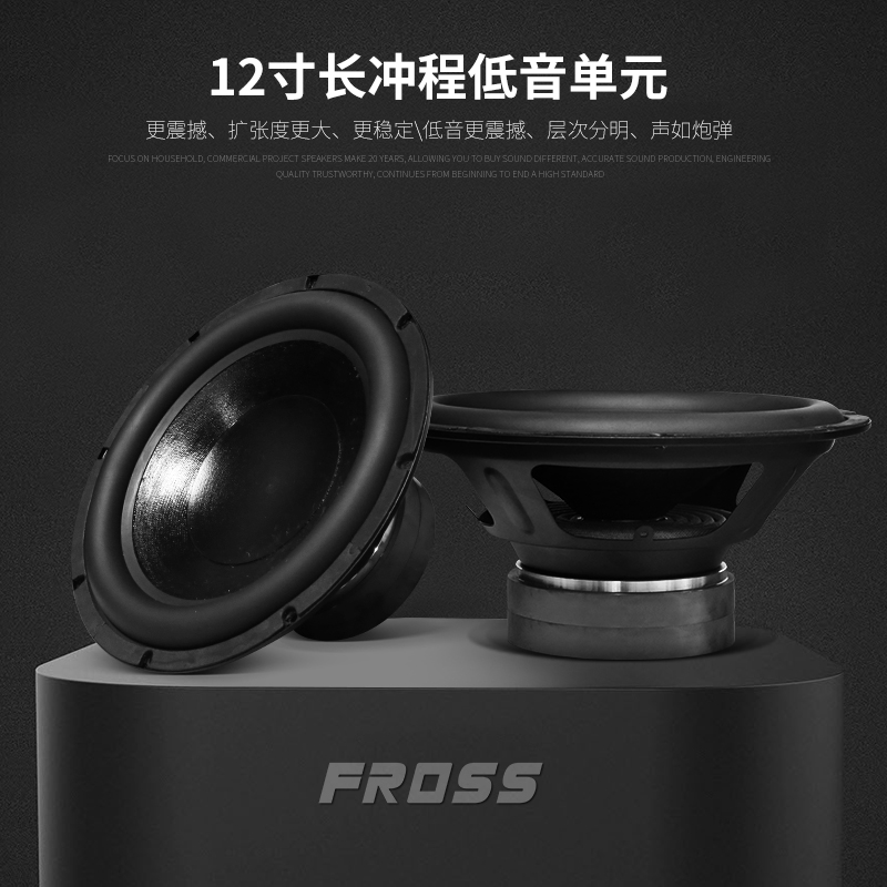 Fross sub12b professional audio subwoofer