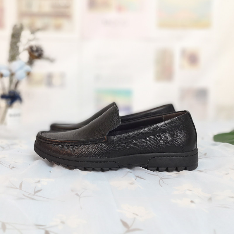 内联升男鞋春秋季平底套脚鞋商务休闲单鞋牛皮男士皮鞋4572C,淘宝优惠券,粉丝福利购,淘宝优惠卷