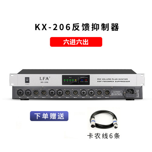 防啸叫反馈抑制器专业自动舞台演出会议家用麦克风话筒移频器 - 图2