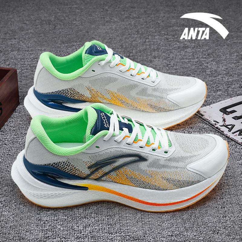 安踏氮科技跑步鞋男士专业轻便耐磨望海2代舒适缓震回弹运动鞋子