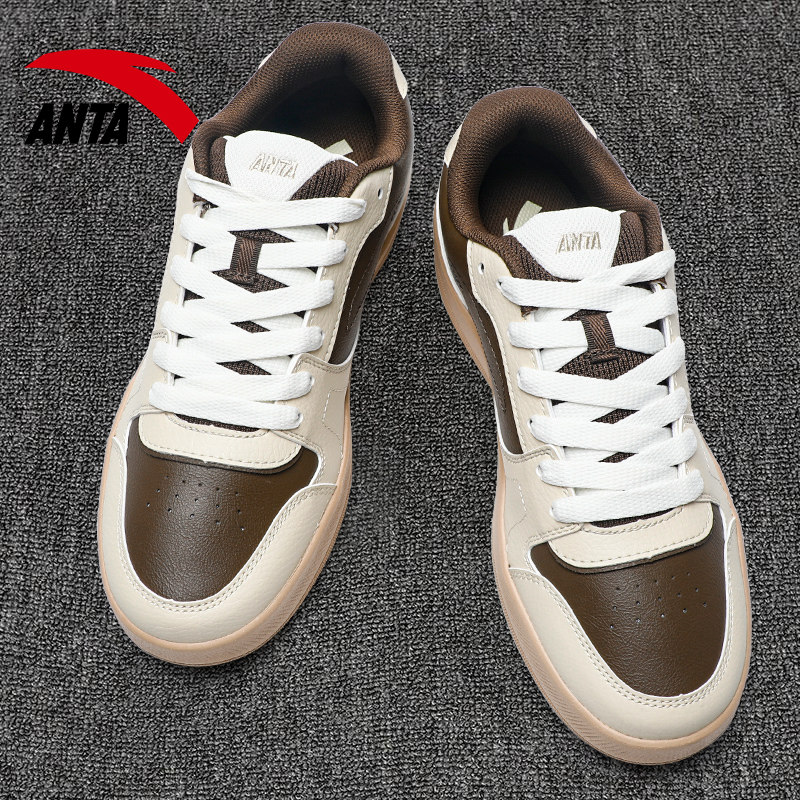 安踏路冲板鞋男2025秋冬潮流复古低帮休闲鞋青少年轻便防滑运动鞋,淘宝优惠券,粉丝福利购,淘宝优惠卷