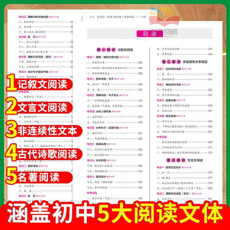 2026版一本初中语文阅读真题100篇五合一七八九年级上册下册 阅读专项训练文言文古代诗歌记叙文非连续性文本 练习册一本官方万唯