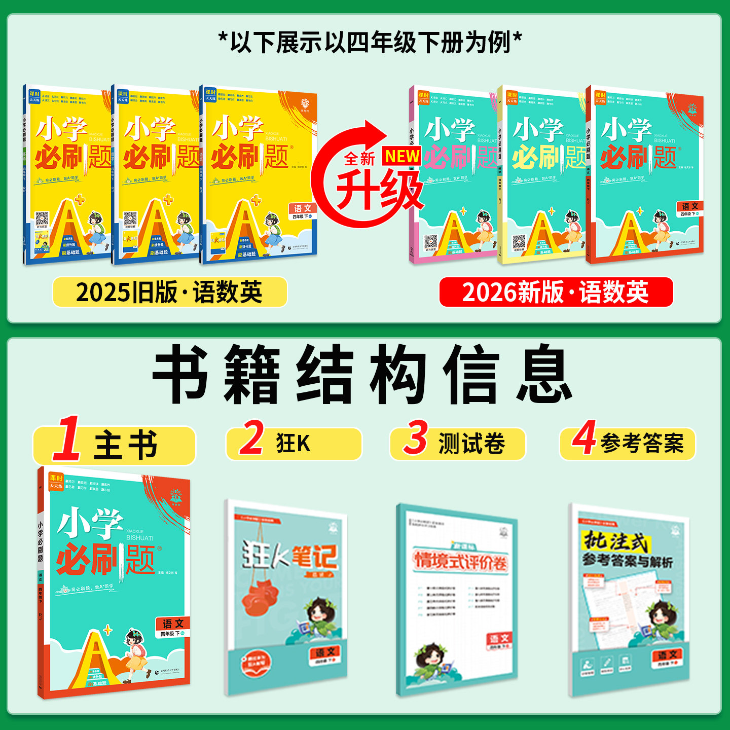 2026小学必刷题六年级一二三四五年级下册上册语文数学英语人教西师苏教版外研北师大版教材同步训练习册课时作业本一课一练天天练