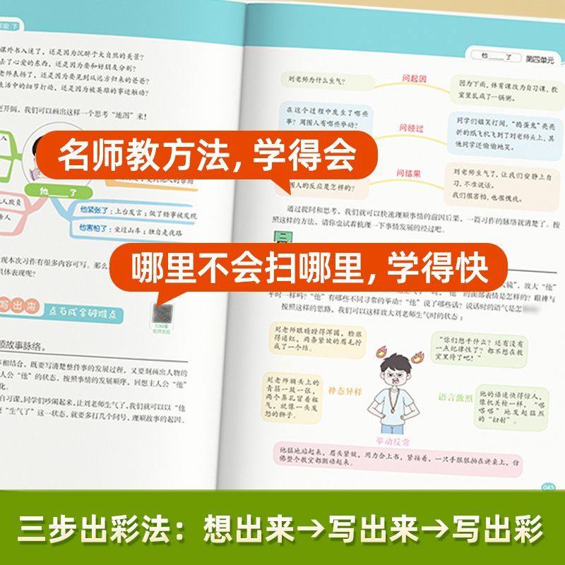2026秋教材帮同步作文三年级上一二四五六年级上册下册小学语文教材同步作文提升每日一练人教版五感法写作文素材金句积累大全书籍
