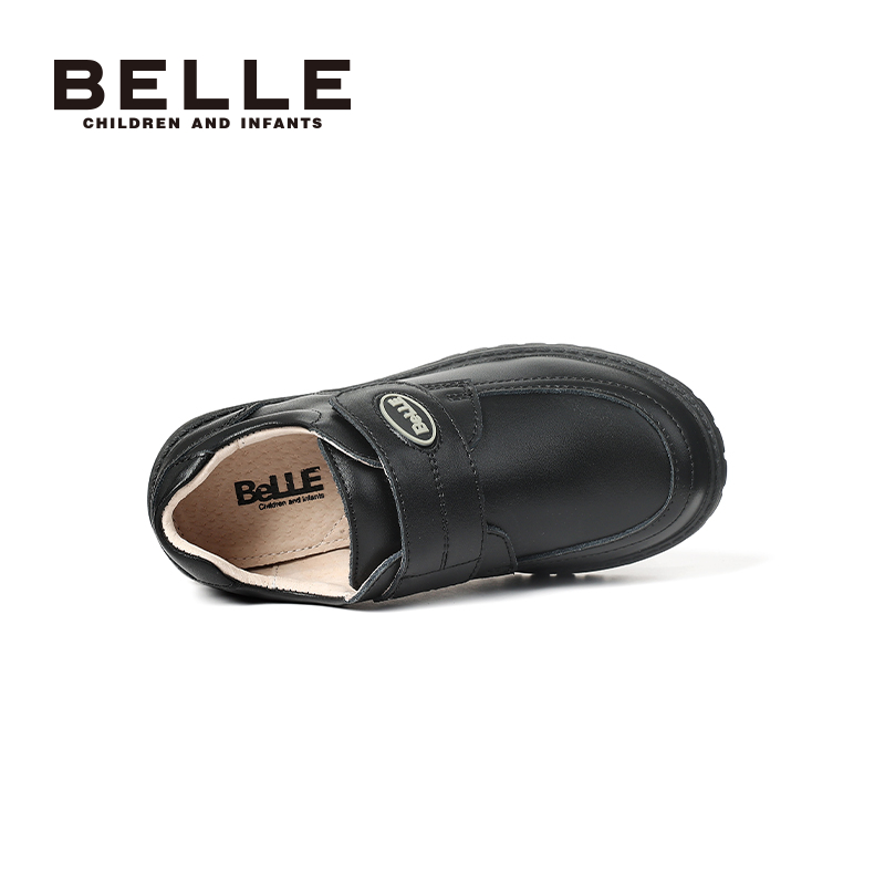 百丽童鞋男童皮鞋2025秋冬新款儿童黑色小皮鞋男孩英伦风演出鞋子,淘宝优惠券,粉丝福利购,淘宝优惠卷