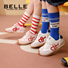 百丽童鞋女童运动鞋2026新款儿童板鞋跑步鞋