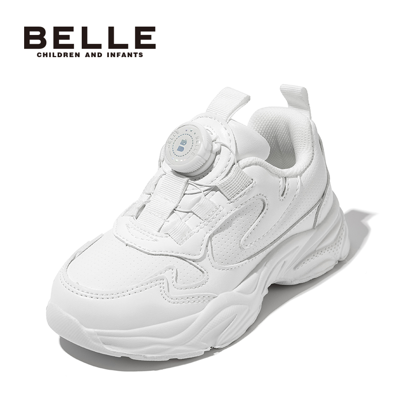 百丽童鞋女童小白鞋20